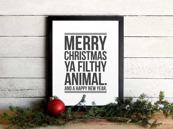Christmas Alone Quotes
 Merry Christmas Ya Filthy Animal Home Alone Movie Quote