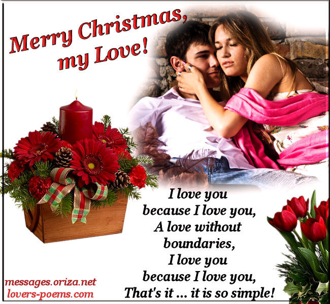 Christmas And Love Quotes
 Romantic Love Christmas Message – 3