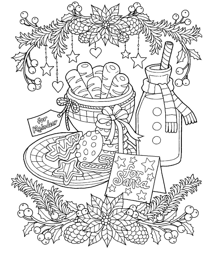 Christmas Coloring Pages For Adults Printable
 12 Christmas Drawing Download TY