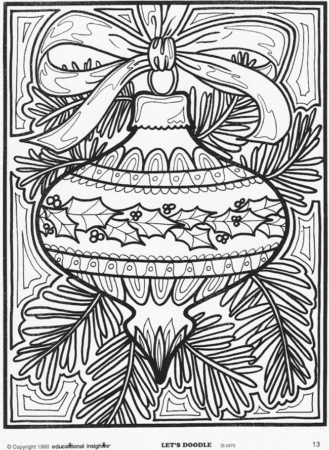 Christmas Coloring Pages For Adults Printable
 21 Christmas Printable Coloring Pages