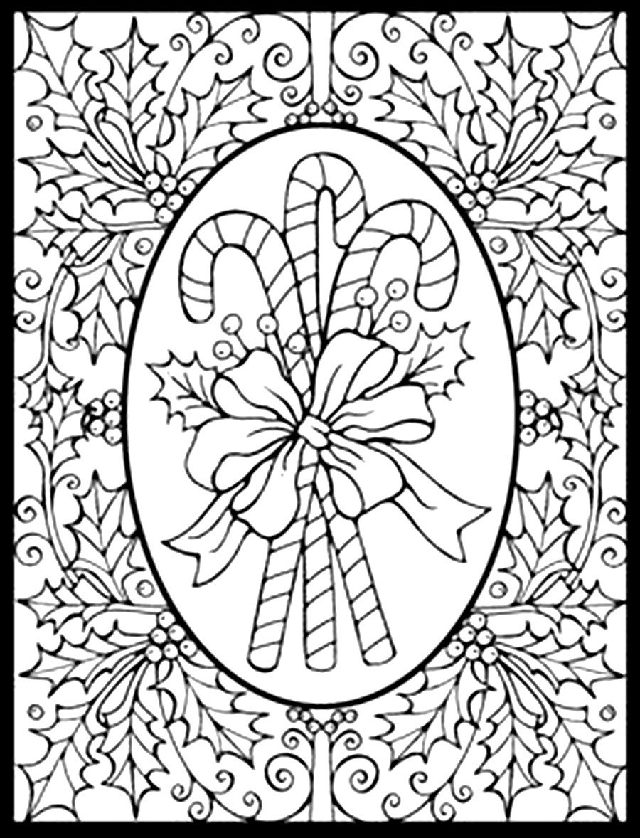 Christmas Coloring Pages For Adults Printable
 Serendipity Adult Coloring pages Seasonal Winter Christmas
