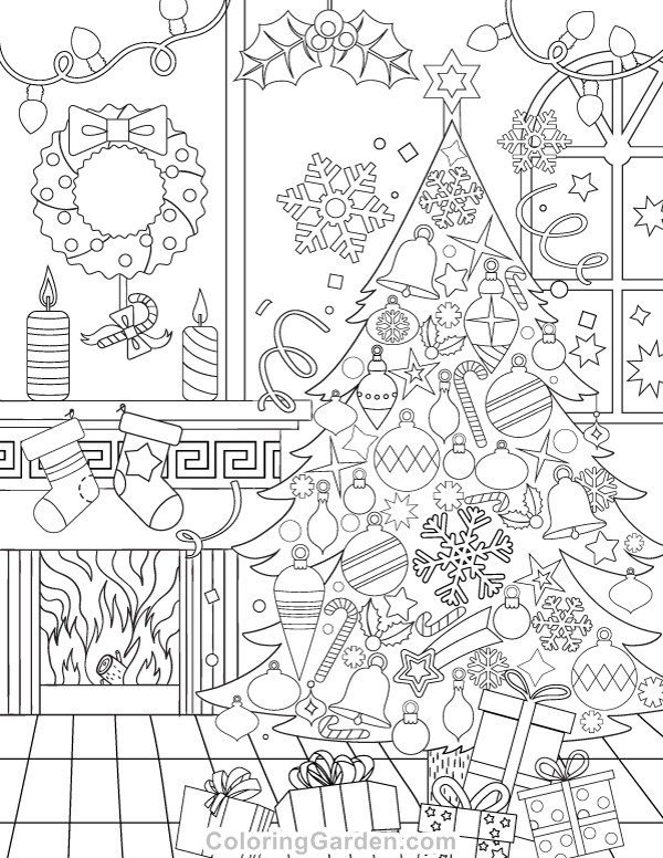 Christmas Coloring Pages For Adults Printable
 Pin by Muse Printables on Adult Coloring Pages at