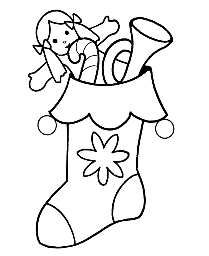 Christmas Coloring Pages For Girls
 Christmas Stocking Coloring Pages Best Coloring Pages