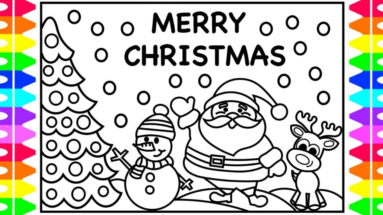 Christmas Coloring Pages Kids
 MERRY CHRISTMAS EVERYONE Christmas Coloring Pages for