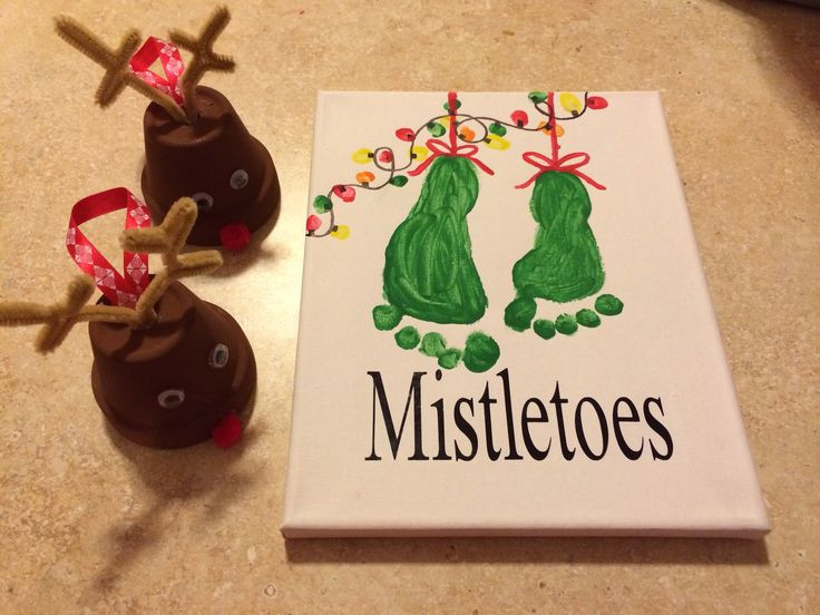 Christmas Craft For Toddlers Pinterest
 Christmas craft kids mistletoes
