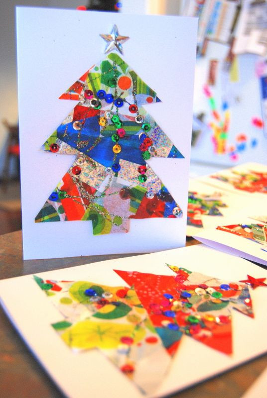 Christmas Craft For Toddlers Pinterest
 Christmas card crafts for kids before there was