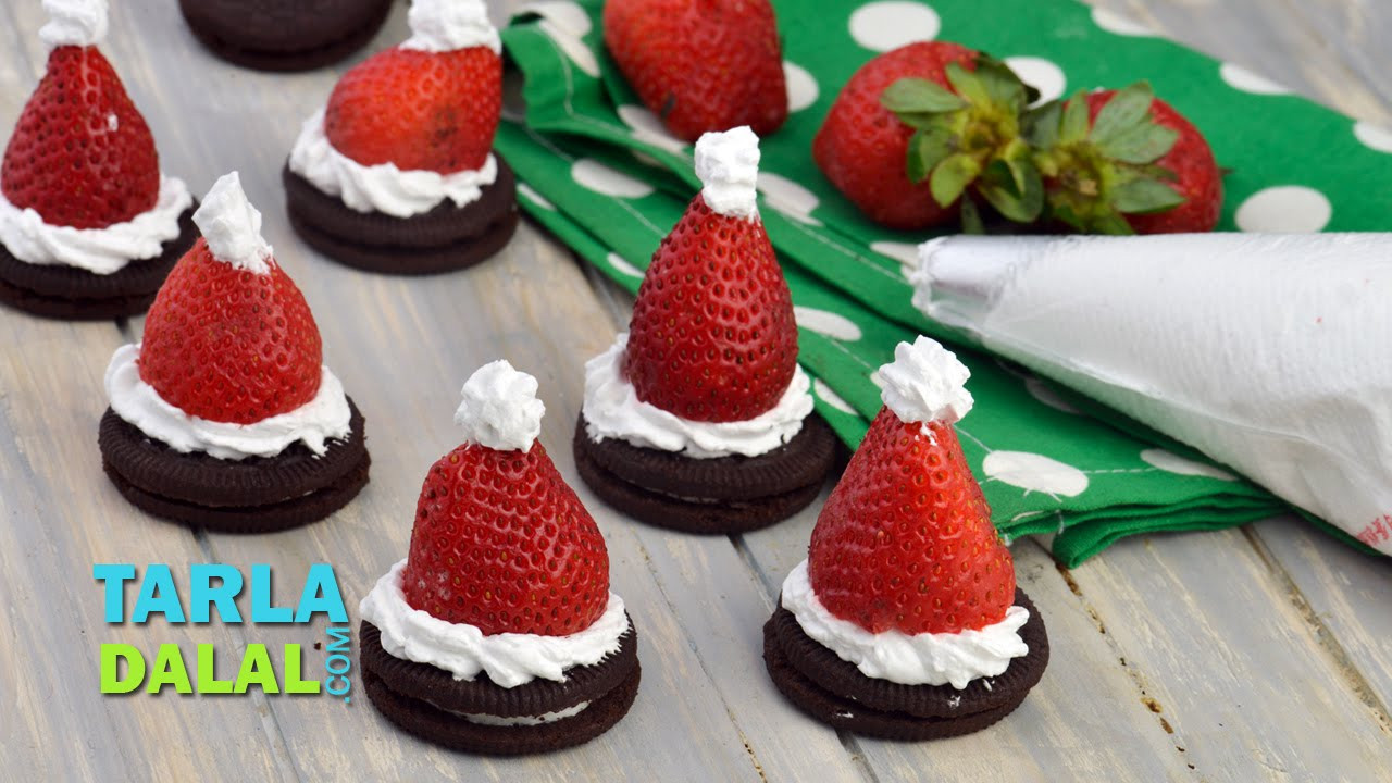 Christmas Dessert Recipes For Kids
 औरंयो कुकी सन्ता Oreo Cookie Santa Christmas Recipe by