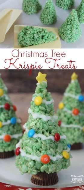 Christmas Dessert Recipes For Kids
 Easy Christmas Tree Treats Recipe Made with Rice Krispies