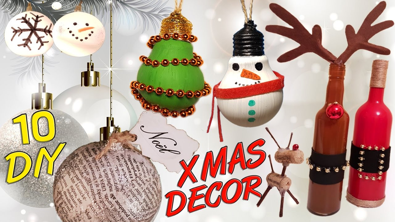 Christmas DIY Decorations
 10 DIY Christmas recycled decoration HOW TO