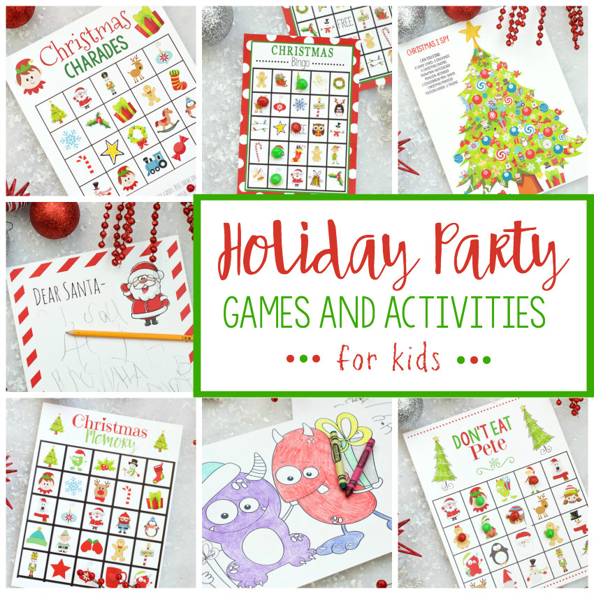Christmas Game For Kids Party
 Free Printable Holiday Party Games for Kids – Fun Squared
