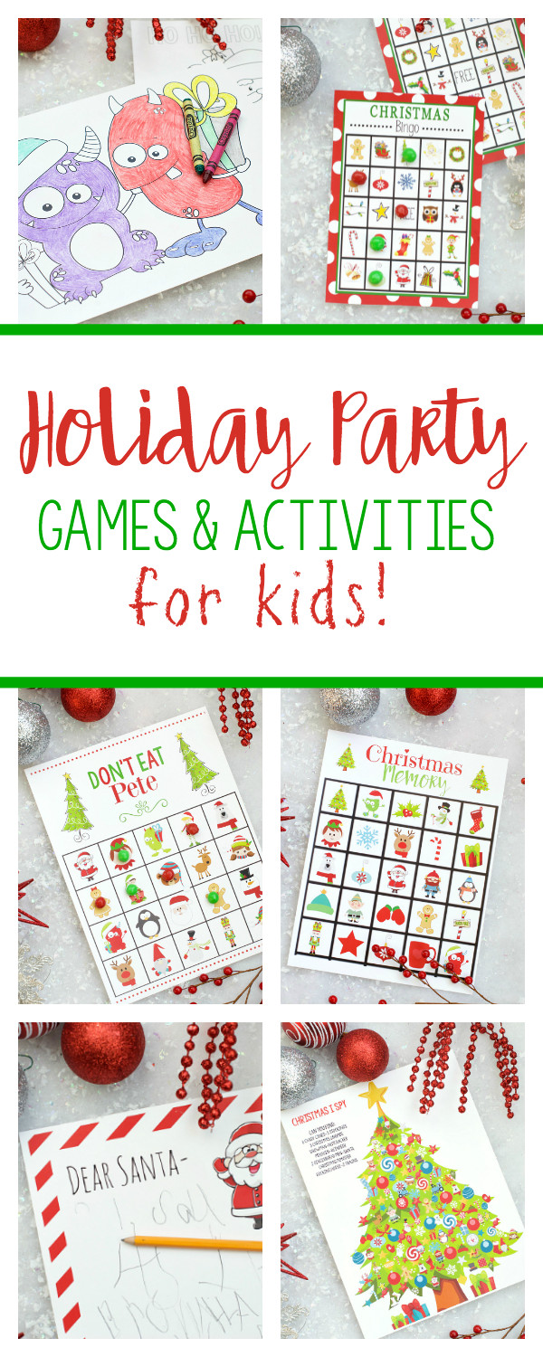 Christmas Game For Kids Party
 Free Printable Holiday Party Games for Kids – Fun Squared