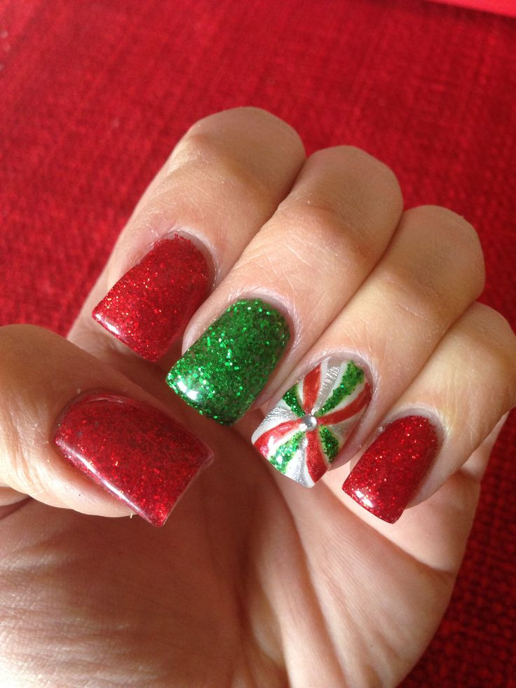 Christmas Gel Nail Ideas
 Best 25 Christmas gel nails ideas on Pinterest