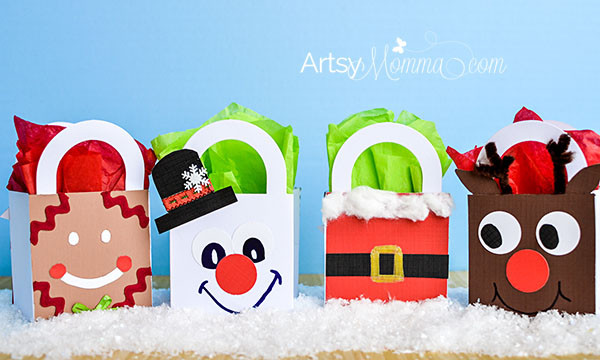 Christmas Gift Bags For Kids
 Adorable Christmas Bag Craft Ideas for Kids Artsy Momma