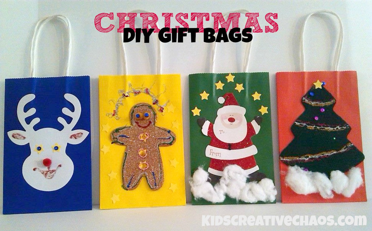 Christmas Gift Bags For Kids
 Diy Christmas Gift Bag Ideas Kids Creative Chaos