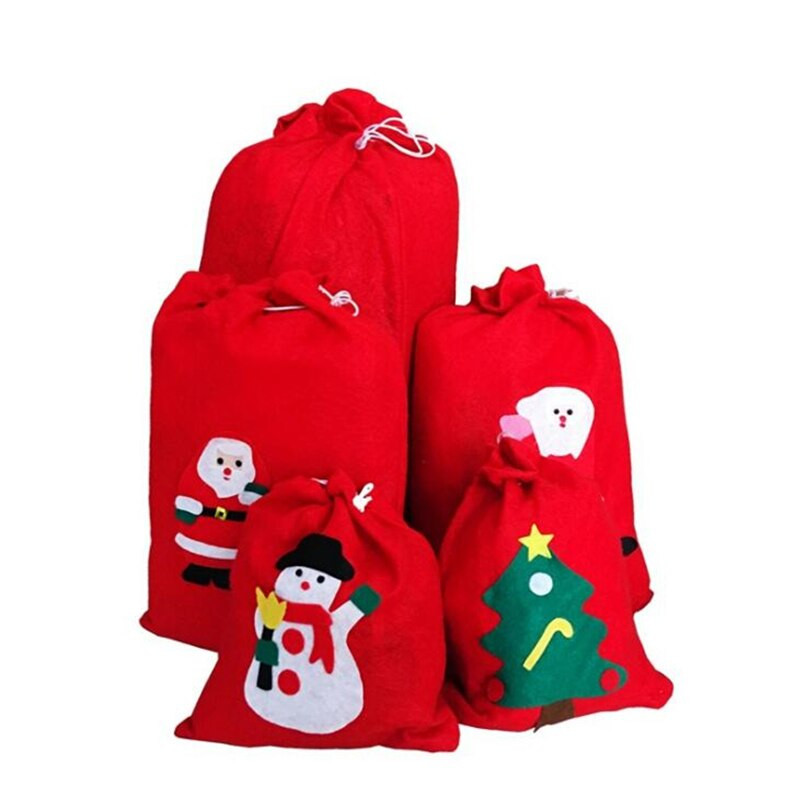 Christmas Gift Bags For Kids
 4 Size Christmas Gift Bags Santa Sack Drawstring Bag Candy