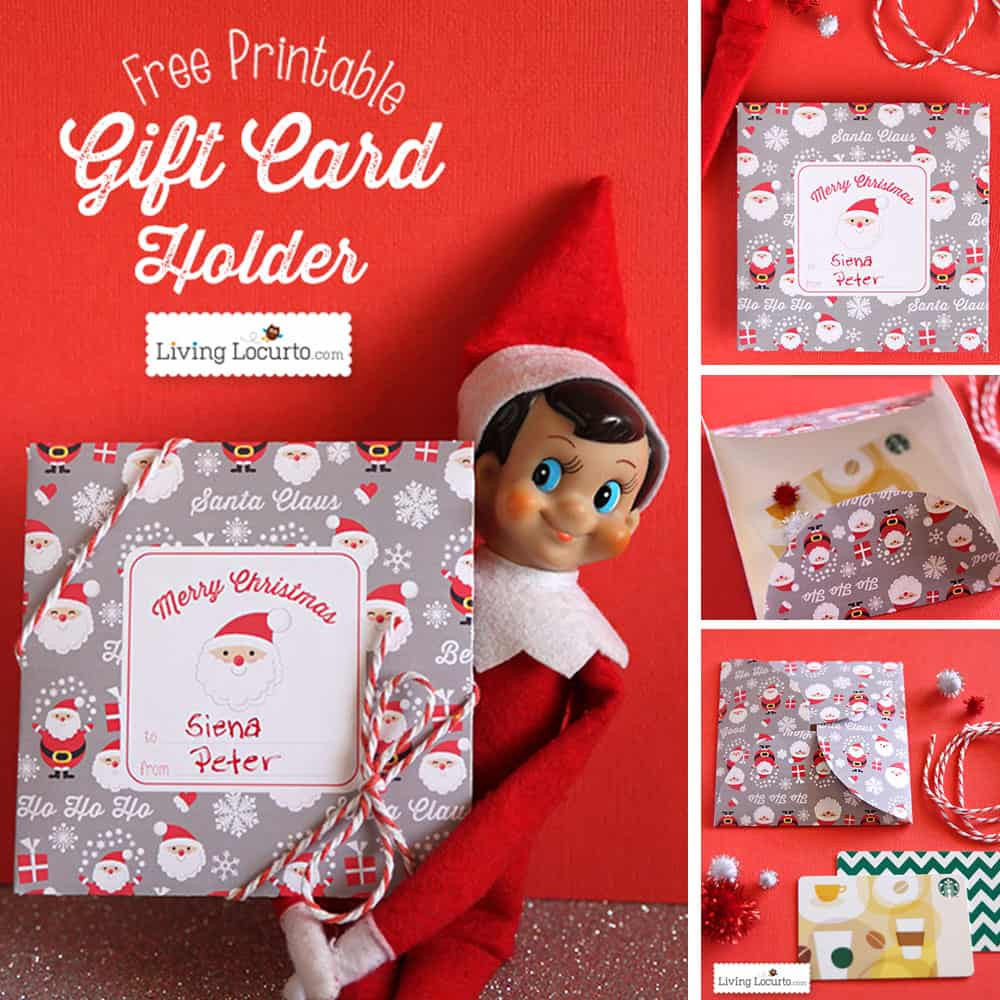 Christmas Gift Card Holder Ideas
 Free Printable DIY Christmas Gift Card Holder