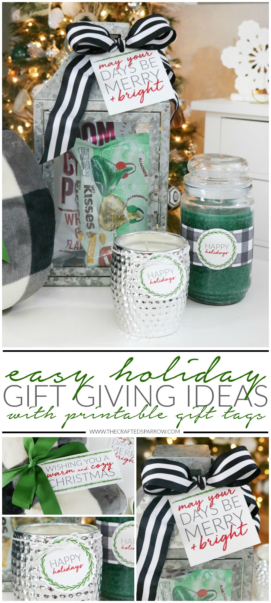 Christmas Gift Giving Ideas
 Easy Holiday Gift Giving Ideas with Printable Tags