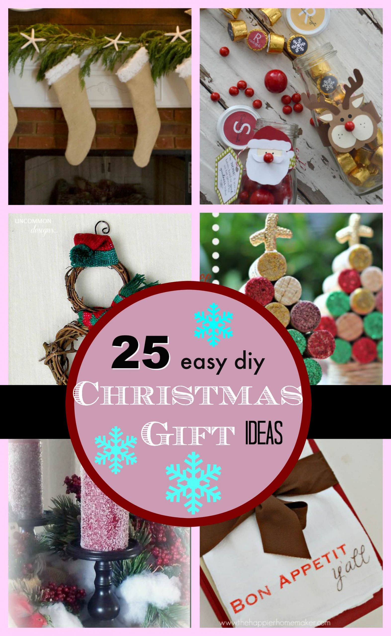 Christmas Gift Ideas DIY
 25 DIY Easy Christmas Gift Ideas PinkWhen