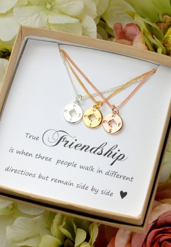 Christmas Gift Ideas For Best Friends
 Best Friend Gift Rose gold pass Necklace Best Friend