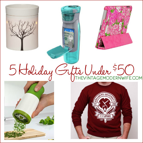 Christmas Gift Ideas For Couples Under 50
 5 Unique Holiday Gift Ideas under $50 The Vintage Modern