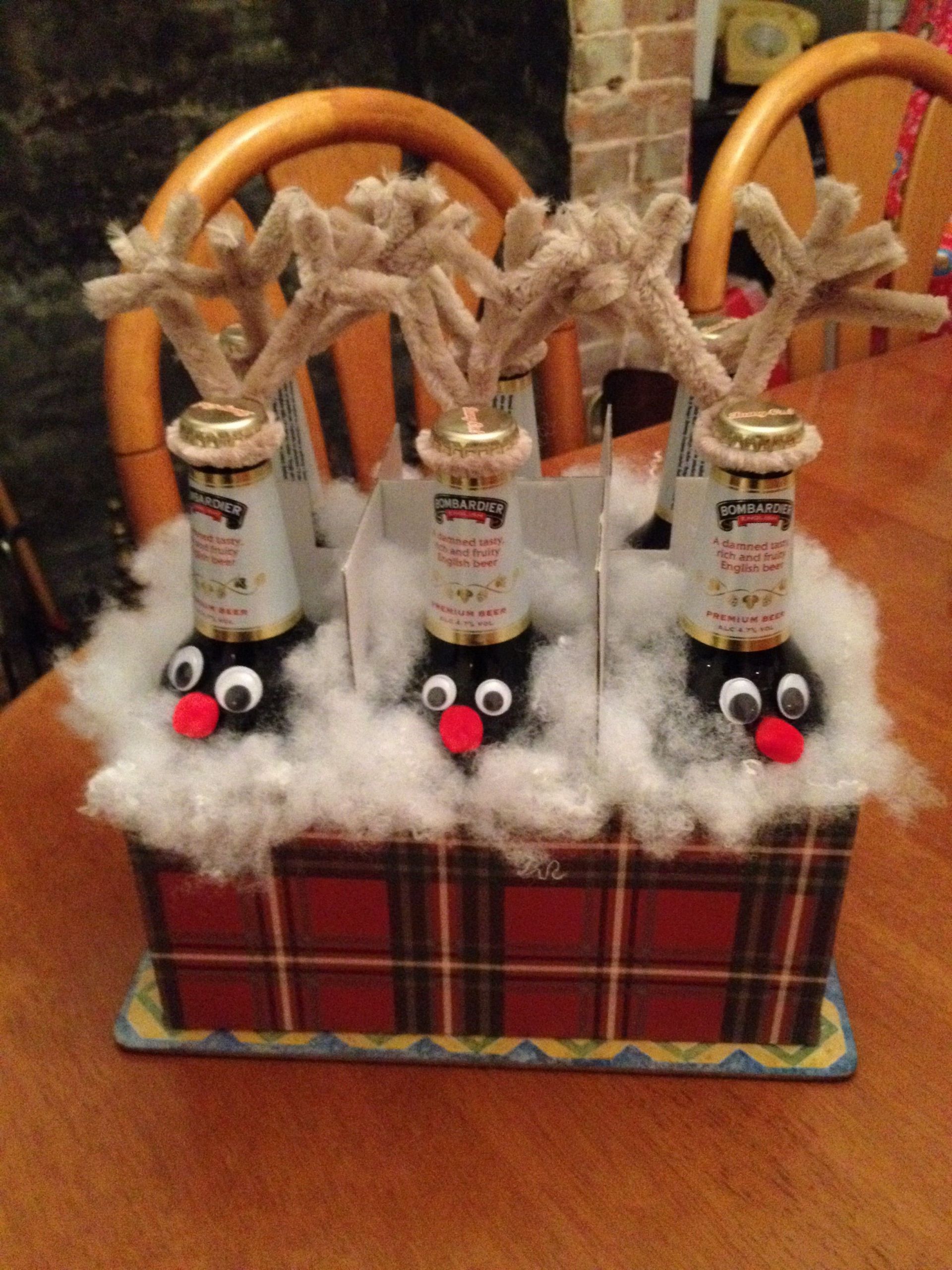 Christmas Gift Ideas For Father In Laws
 Beer bottle reindeers My Christmas t for my father in