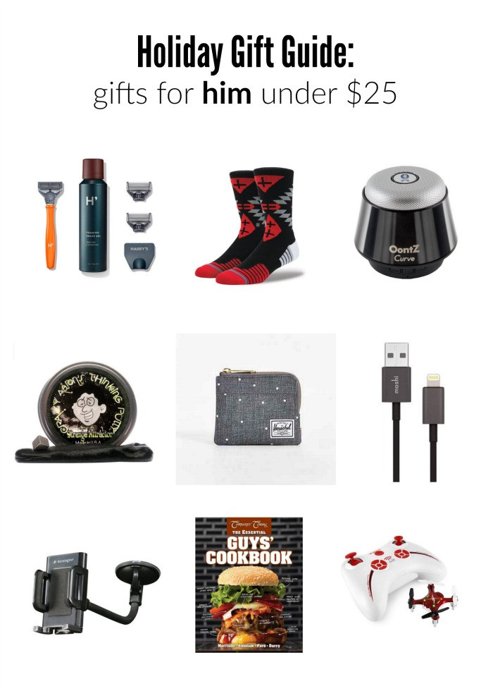 Christmas Gift Ideas For Him Under $25
 Holiday Gift Guide Gifts for Him Under $25 Kristy Denney