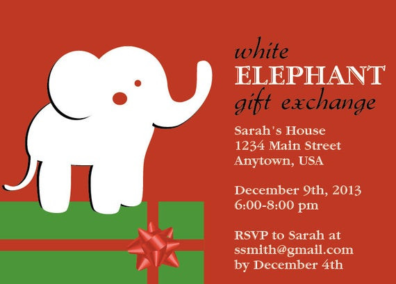 Christmas Gift Ideas For White Elephant Exchange
 Items similar to White Elephant Gift Exchange Christmas