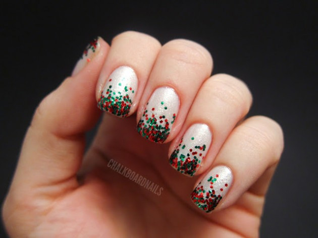 Christmas Glitter Nails
 15 Creative Nail Designs for Holidays Pretty Designs