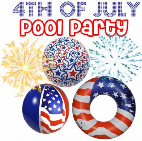 Christmas In July Pool Party Ideas
 14 best Decoration Ideas 4th of July Pool Party images