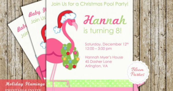 Christmas In July Pool Party Ideas
 Christmas in July Invitation Birthday Party Pool Party