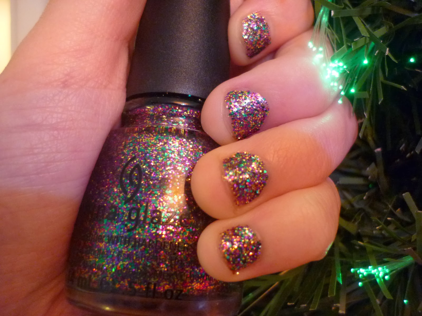 Christmas Nail Colors
 Wishing For Treats Christmas Nails China Glaze Glitter