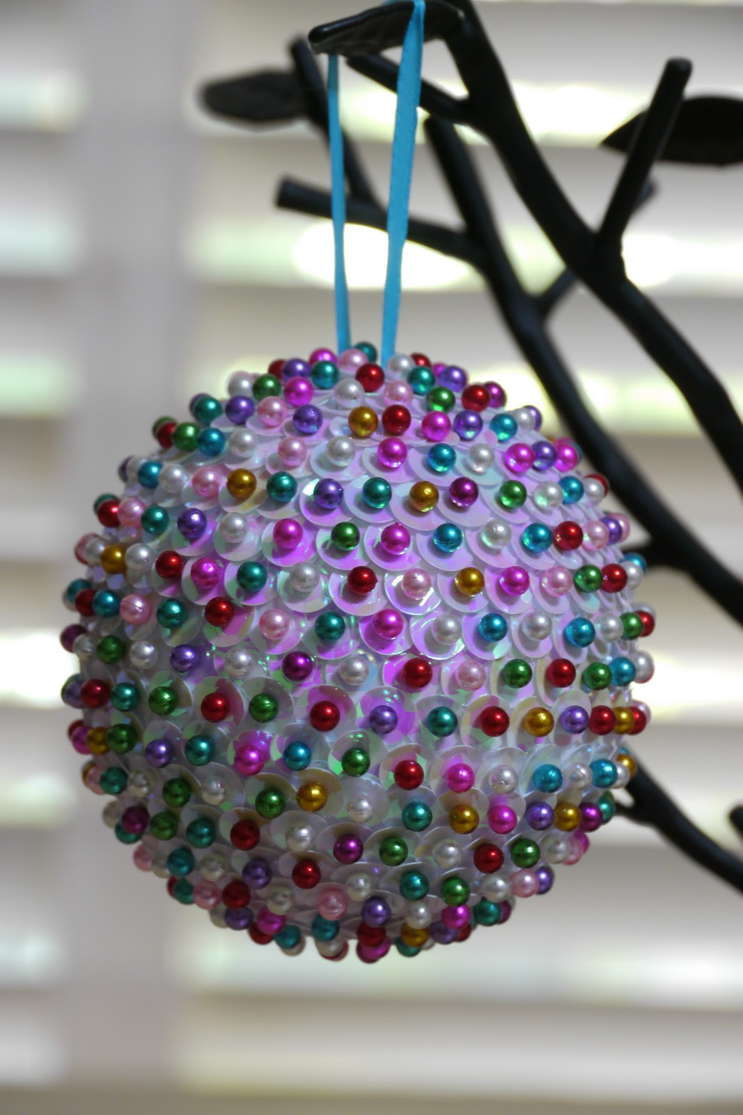 Christmas Ornament Craft Ideas
 Full of Craft Ornament Month Sequined Ornament