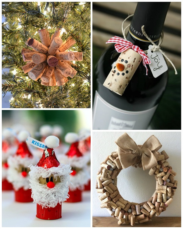 Christmas Ornament Craft Ideas
 Wine Cork Christmas Crafts Easy Ideas Video Tutorial