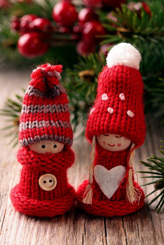 Christmas Ornament Craft Ideas
 Christmas Decor – Knit Christmas Tree Ornament craft ideas