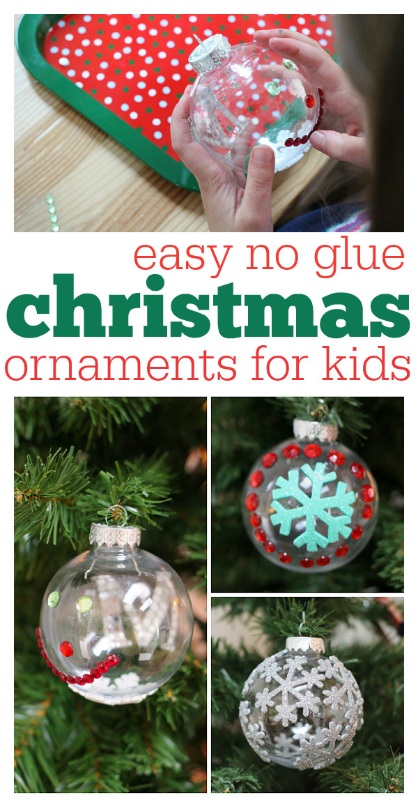 Christmas Ornaments Diy Kids
 Easy NO glue christmas ornaments No Time For Flash Cards