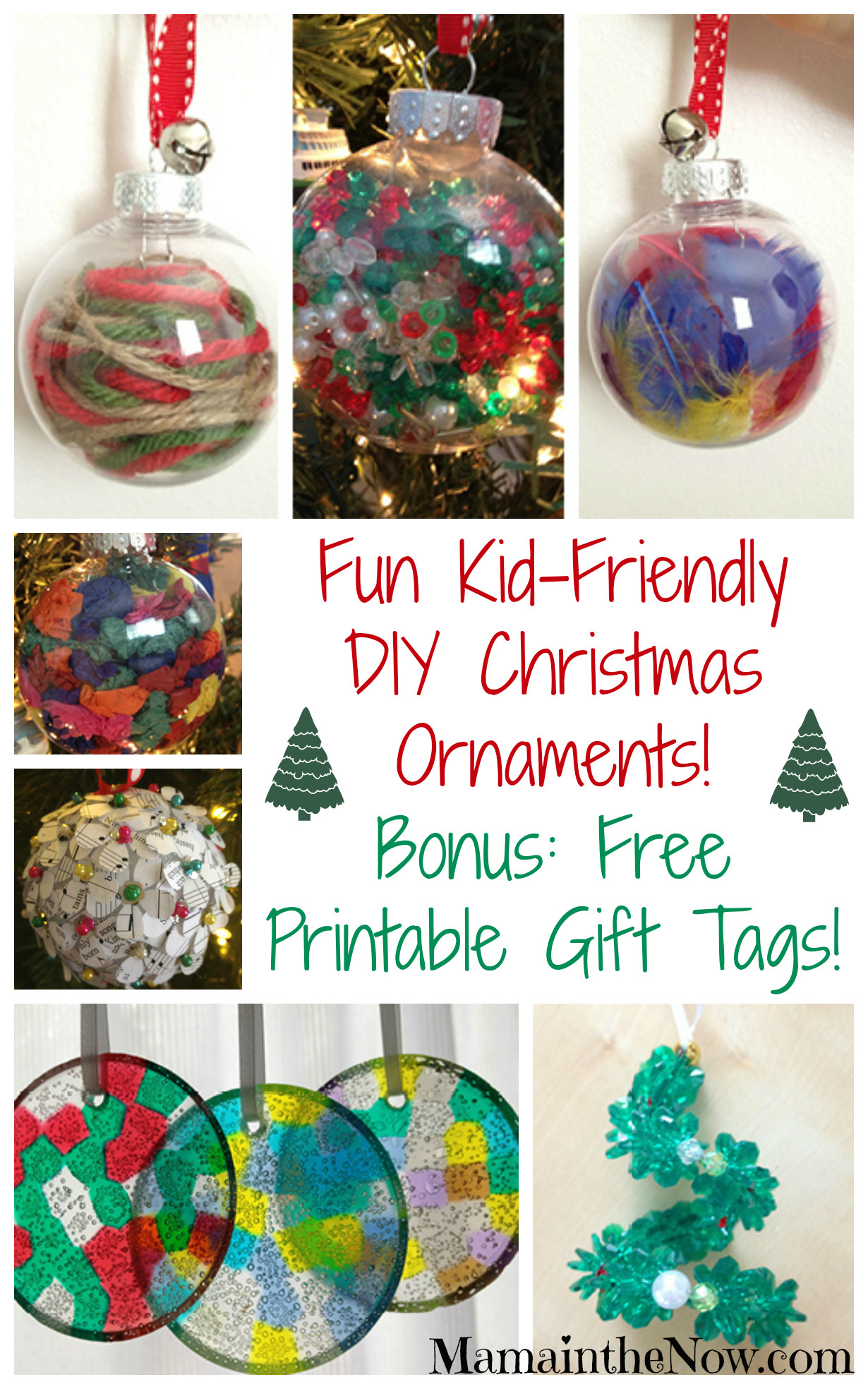 Christmas Ornaments Diy Kids
 Easy Kid Friendly DIY Christmas Ornaments