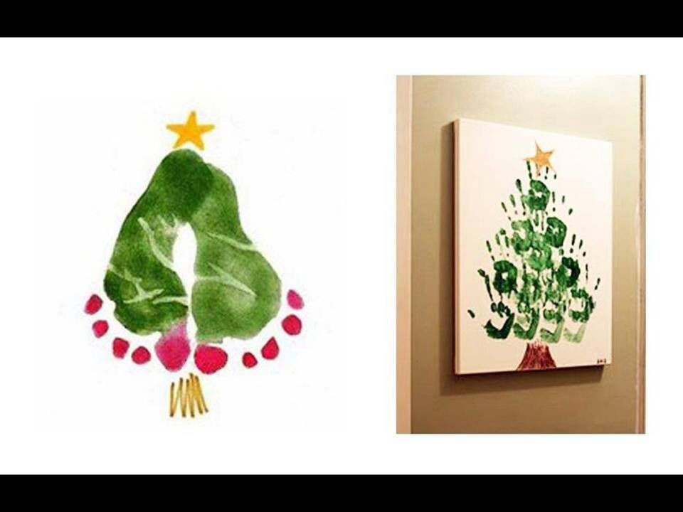 Christmas Painting Ideas For Kids
 Hand and feet painting christmas idea for kids love it