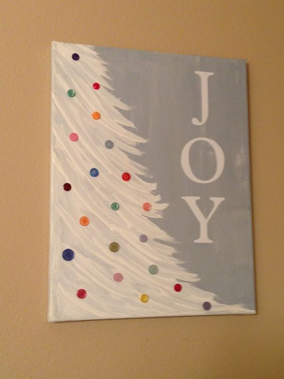 Christmas Painting Ideas For Kids
 20 Stunning Christmas Canvas Paintings