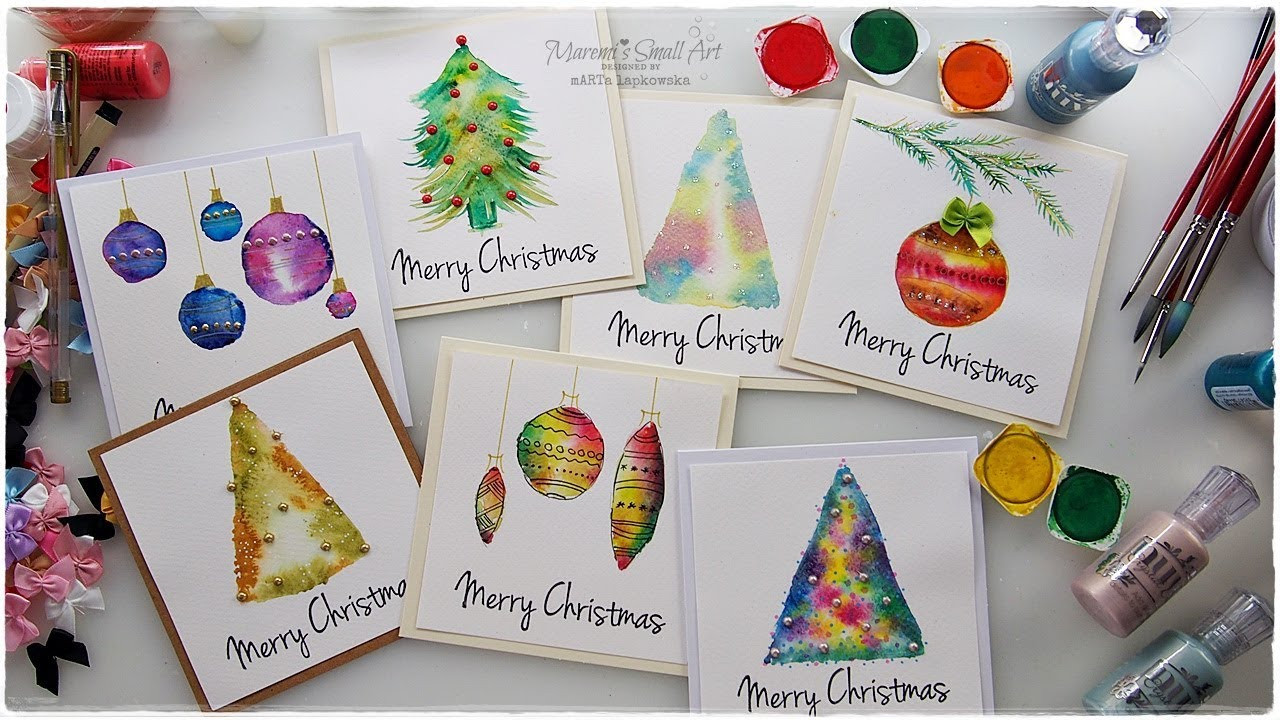 Christmas Painting Ideas For Kids
 7 Watercolor Christmas Card Ideas for Beginners ♡ Maremi s