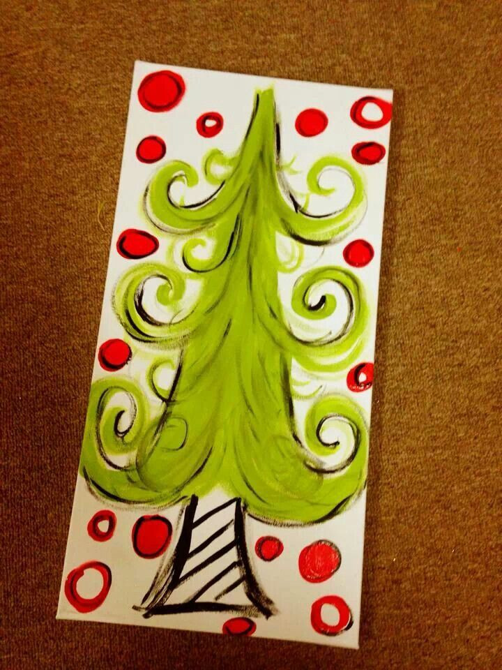 Christmas Painting Ideas For Kids
 Too cute We can have the kids paint their own Christmas