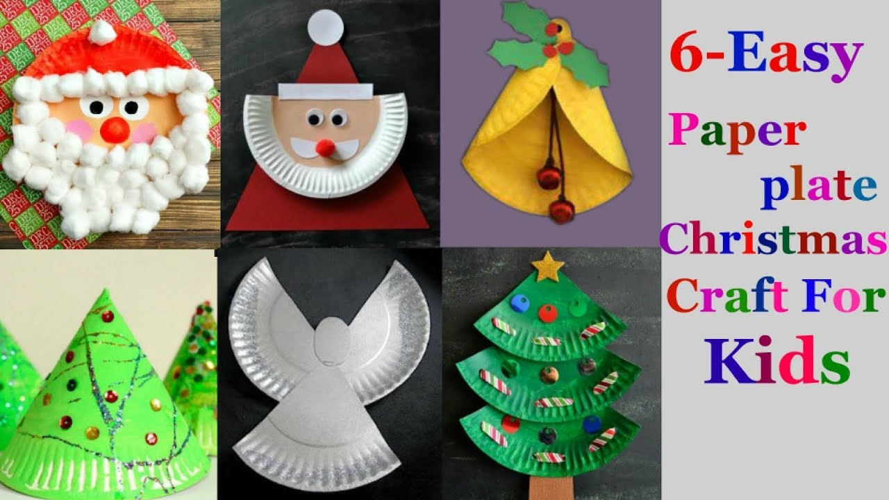 Christmas Paper Crafts For Kids
 6 Easy paper plate Christmas craft Ideas for kids part 1
