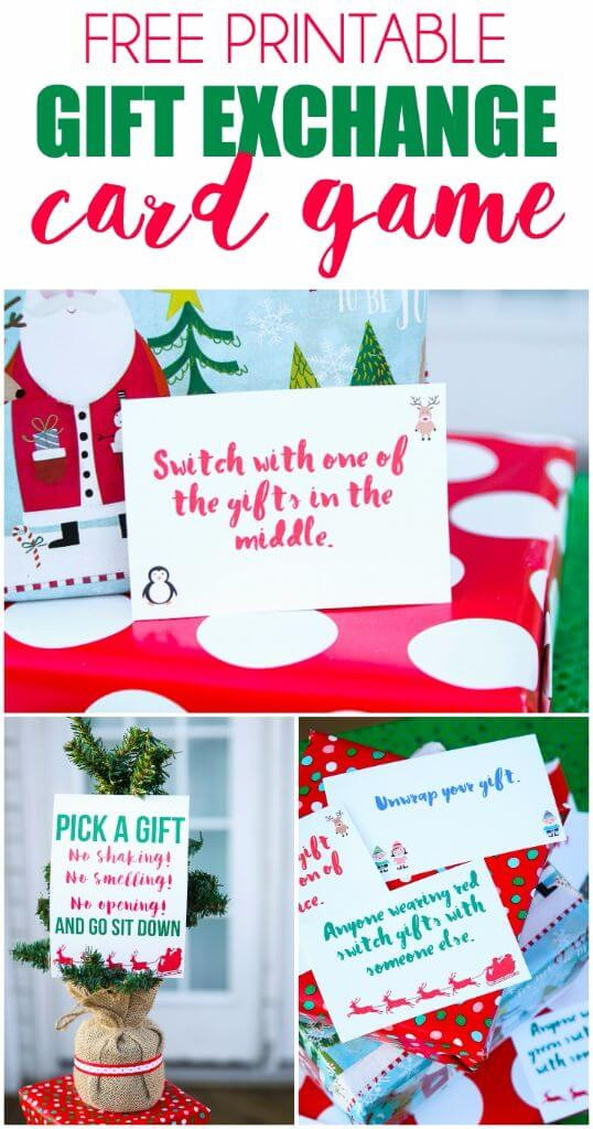Christmas Party Exchange Ideas
 Free Printable Exchange Cards for The Best Holiday Gift