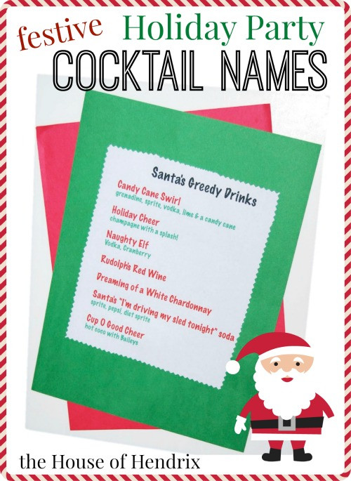 Christmas Party Name Ideas
 Add a festive touch to your Holiday Party with these 8