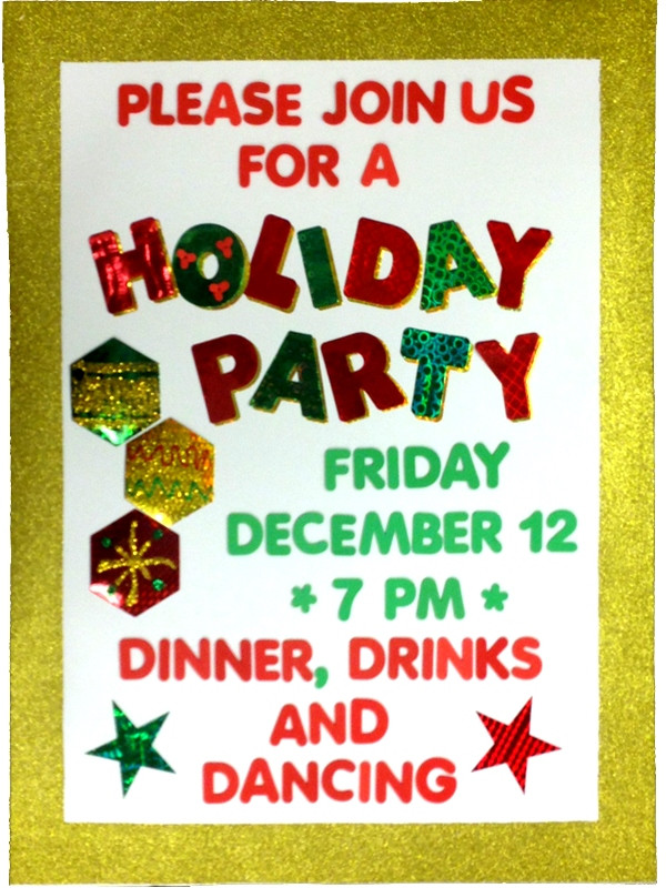 Christmas Party Posters Ideas
 Create a Poster About Holiday Party Holiday