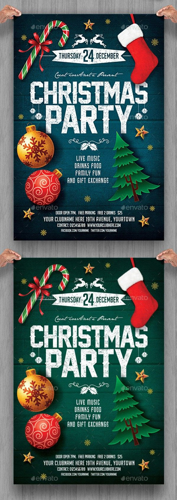 Christmas Party Posters Ideas
 Christmas Party Flyer Invitation flyers