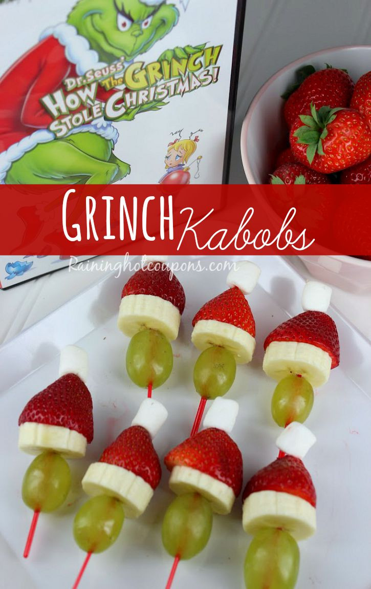 Christmas Party Snack Food Ideas
 Grinch Kabobs Recipe