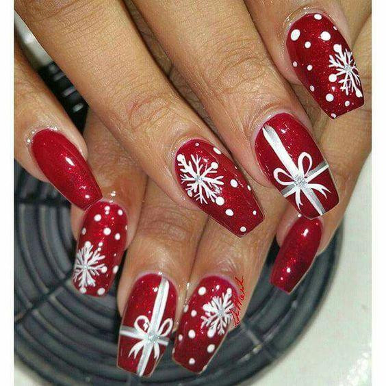 Christmas Present Nail Art
 55 Popular Ideas of Christmas Nails Designs To Try in