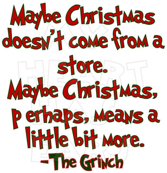 Christmas Quote From The Grinch
 Unavailable Listing on Etsy