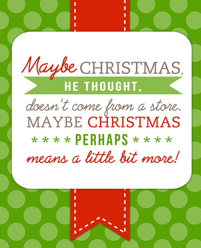 Christmas Quote From The Grinch
 Dr Seuss Christmas Quotes QuotesGram