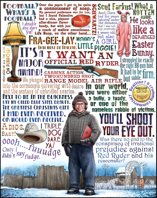 Christmas Story Dad Swearing Quotes
 Heisenberg Bueller and Red Ryder Print Series by Chet